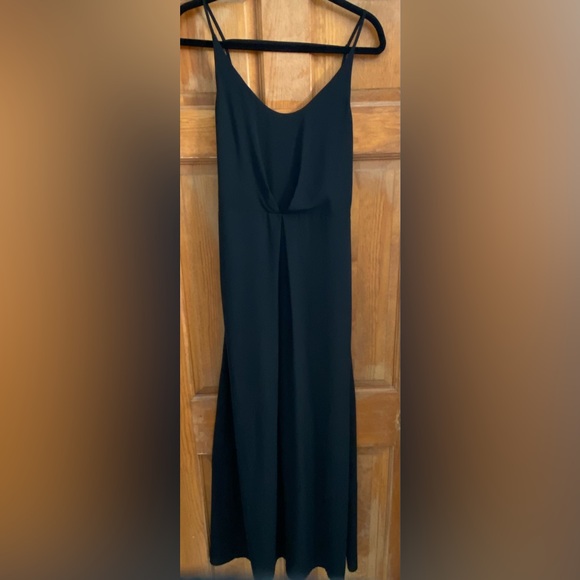 H&M Black Long Dress with Spaghetti Straps, size 6 - Picture 1 of 5
